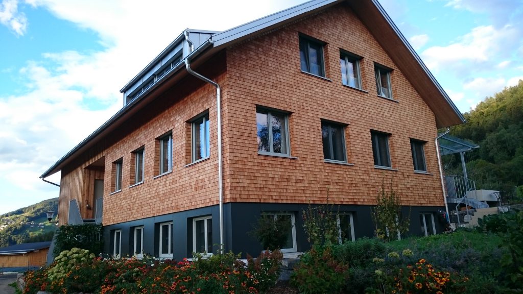 Werkstatt und Wohnhaus der Tischlerei Gröfler in Batschuns-Zwischenwasser